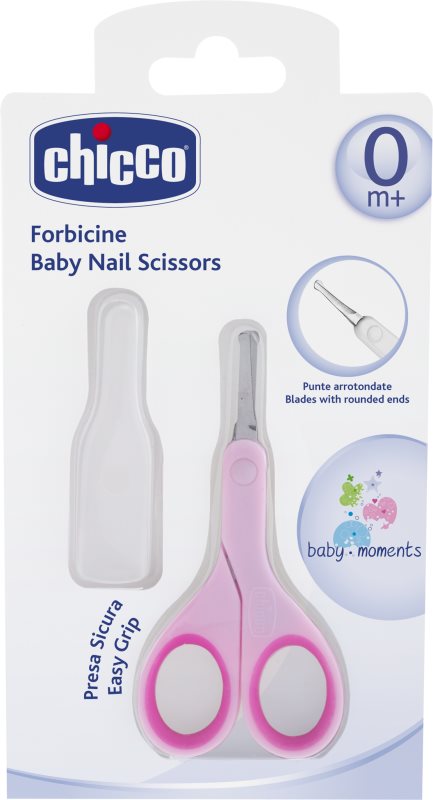 Chicco Baby Moments foarfece cu vârf rotunjit pentru copii