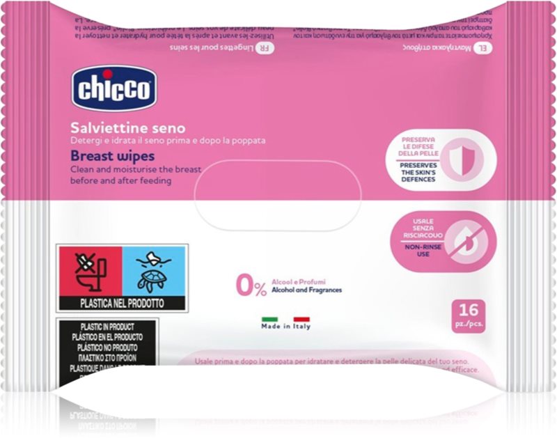 Chicco Breast Wipes Servetele umede pentru sâni