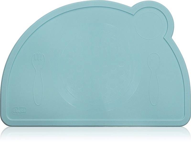 Chicco Placemat suport pentru farfurie din silicon Blue-green 18m+ 1 buc