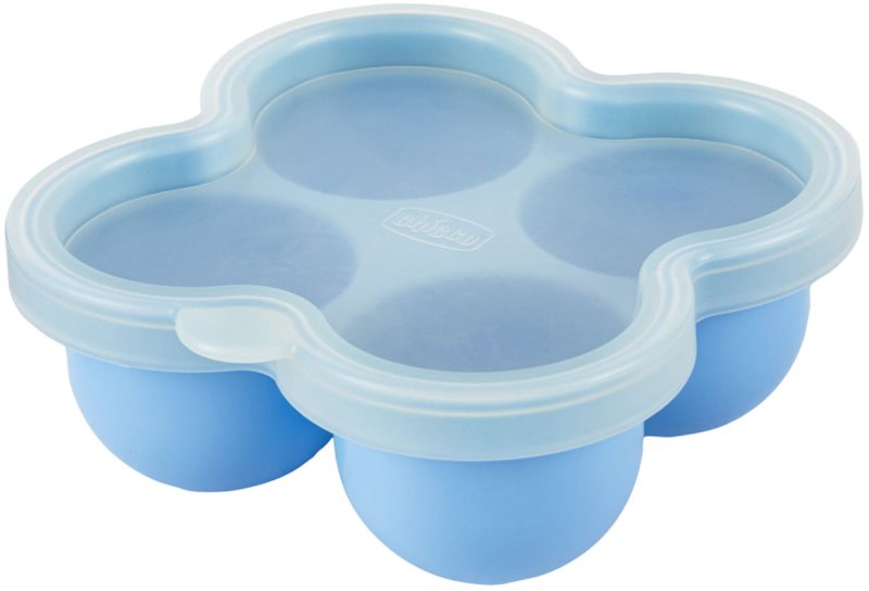 Chicco Multifunctional Food Storage Container Blue vas pentru mâncare 4x60 ml