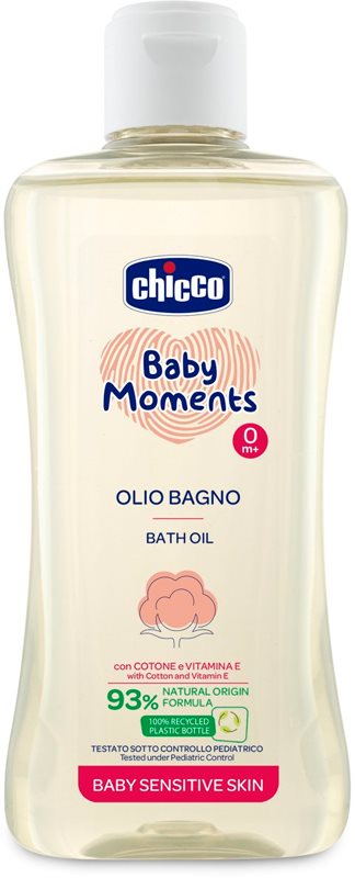 Chicco Baby Moments Sensitive ulei pentru baie 200 ml