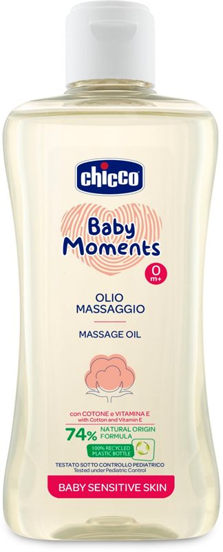 Chicco Baby Moments Sensitive ulei de masaj 200 ml