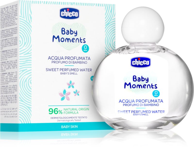 Chicco Baby Moments Sweet Perfumed Water Eau de Parfum pentru nou-nascuti si copii 100 ml