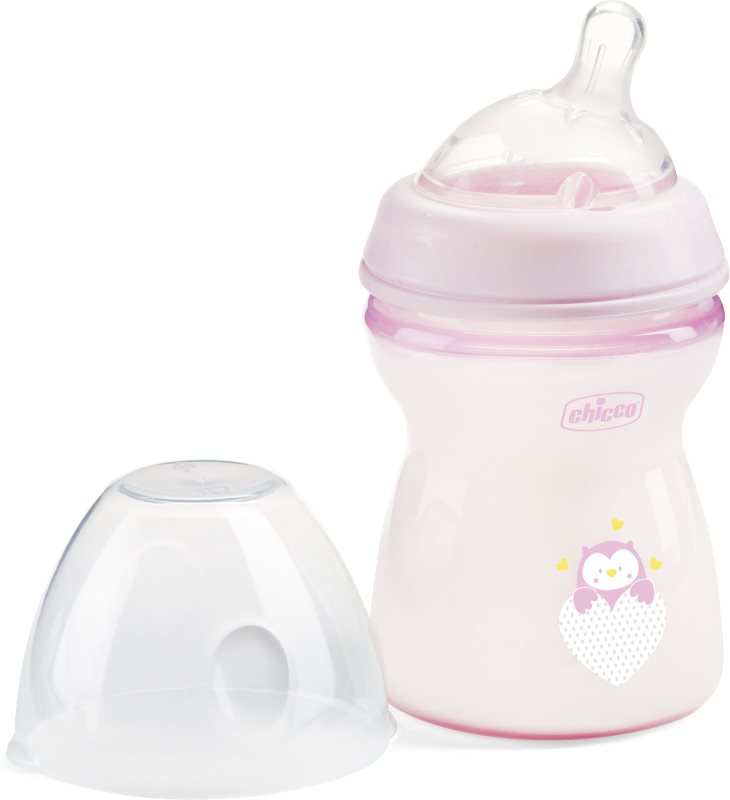 Chicco Natural Feeling Girl biberon pentru sugari