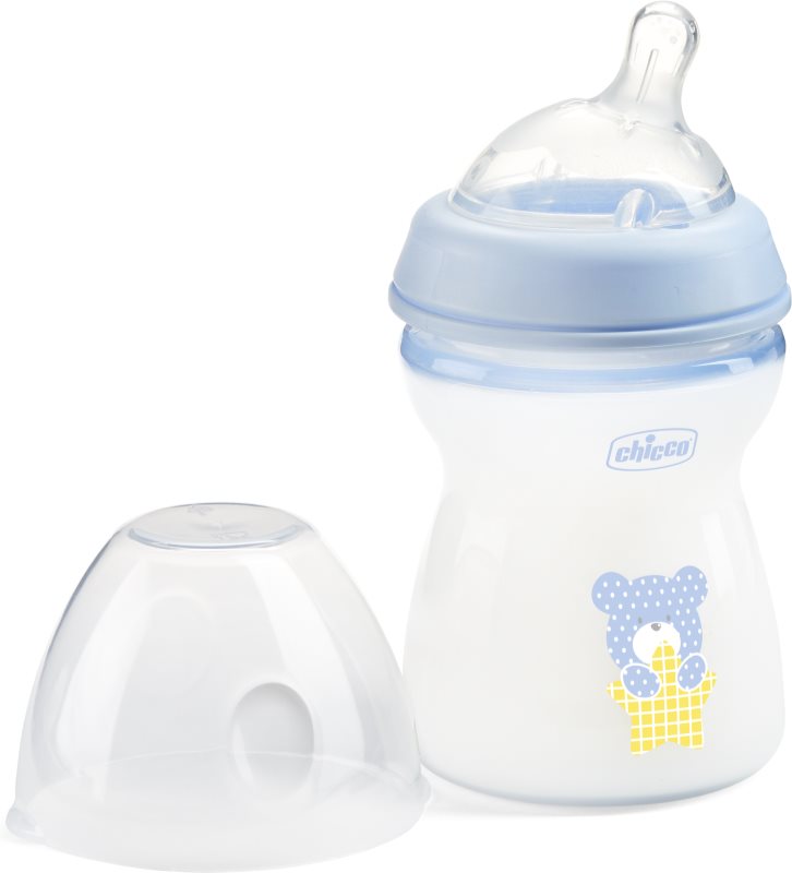 Chicco Natural Feeling Boy biberon pentru sugari 2m+ 250 ml