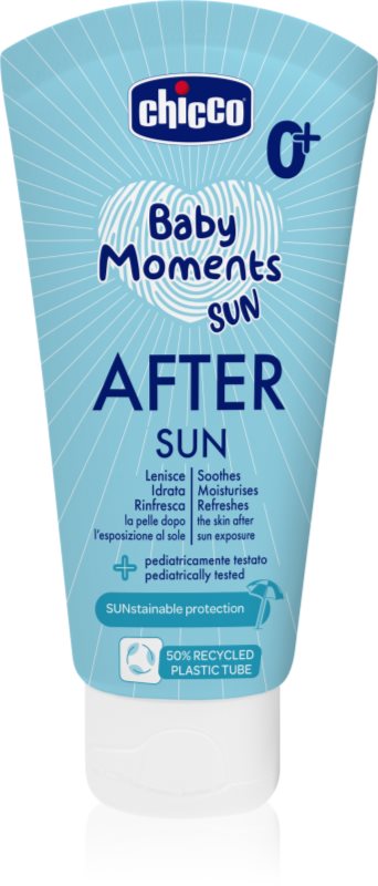 Chicco Baby Moments Sun After Sun lotiune dupa bronzat pentru nou-nascuti si copii 0 m+ 150 ml