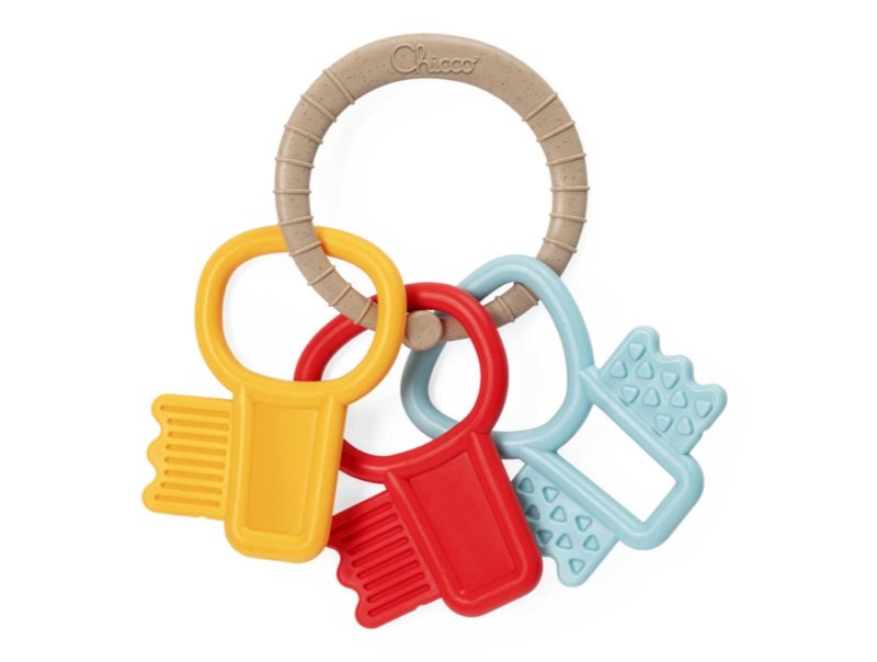 Chicco Eco+ Teething Key Ring jucărie pentru dentiție 3 m+ 1 buc