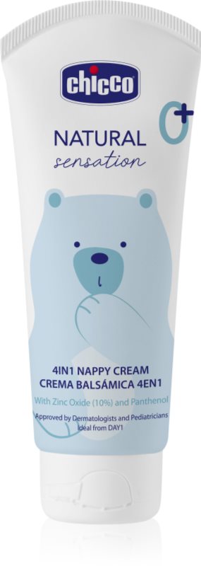 Chicco Natural Sensation Baby cremă de protecție împotriva petelor inflamate 0+ 100 ml