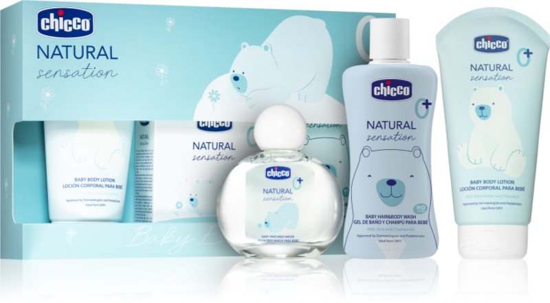 Chicco Natural Sensation Baby Essential set cadou pentru nou-nascuti si copii 0+