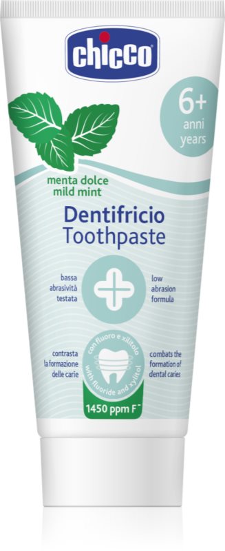 Chicco Toothpaste Mild Mint pasta de dinti pentru copii 6 + ani 1 buc