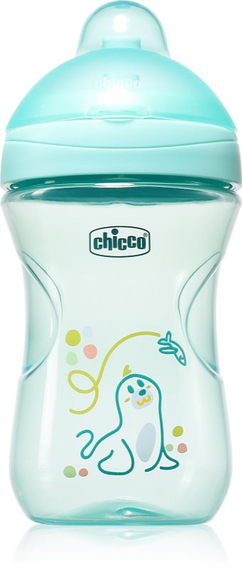 Chicco Advanced Cup 12m+ cană pentru antrenament cu pai Teal 1 buc