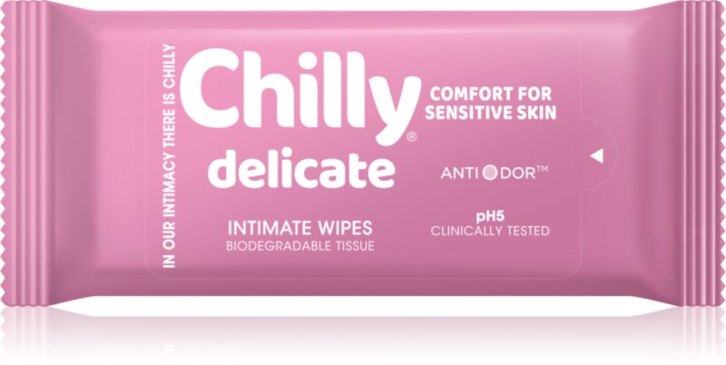 Chilly Delicate Intimate Wipes servetele umede pentru igiena intima 12 buc