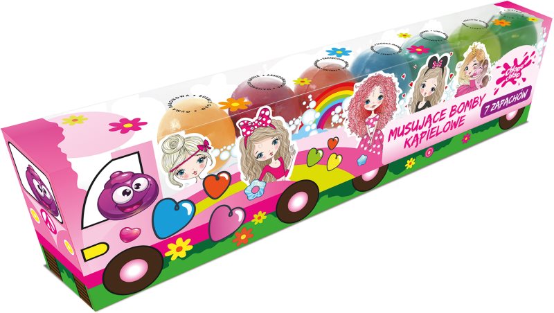 Chlapu Chlap Party Truck Bombe efervescente de baie pentru copii 7x50 g