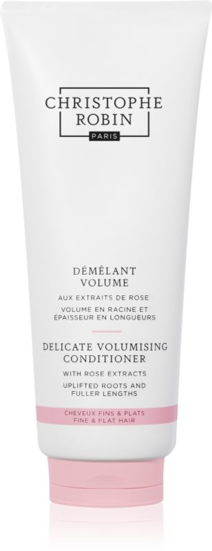 Christophe Robin Delicate Volumizing Conditioner with Rose Extracts balsam pentru păr fin cu efect de volum 200 ml