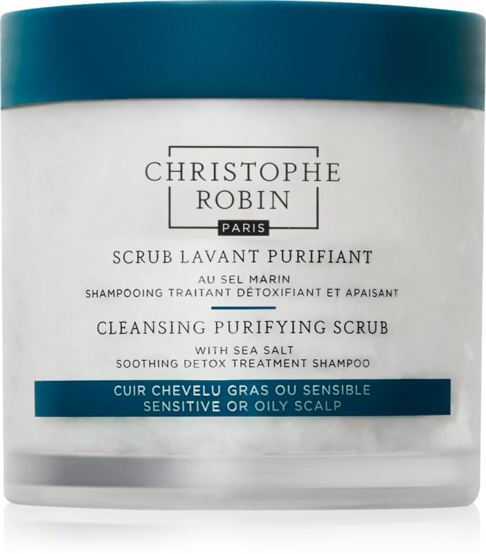 Christophe Robin Purifying Scrub peeling de curățare profundă cu sare de mare
