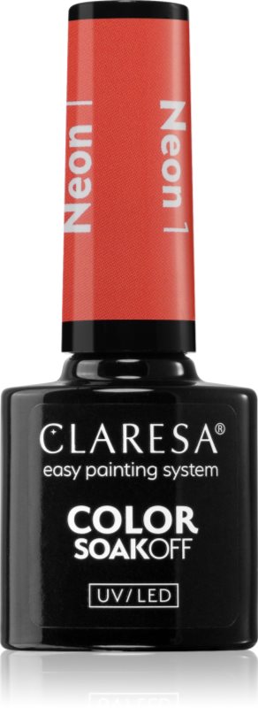 Claresa SoakOff UV/LED Color Neon lac de unghii sub forma de gel