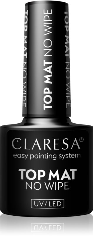 Claresa UV/LED Top Mat No Wipe gel de protecție cu aspect mat 5 g