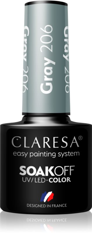 Claresa SoakOff UV/LED Color Savanna Vibes lac de unghii sub forma de gel culoare Gray 206 5 g