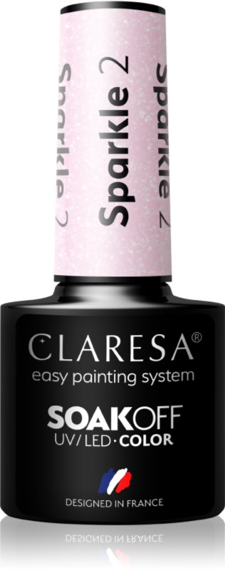 Claresa SoakOff UV/LED Color Sparkle lac de unghii sub forma de gel