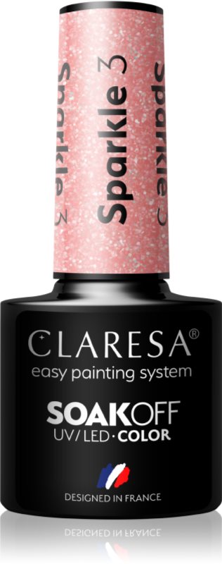 Claresa SoakOff UV/LED Color Sparkle lac de unghii sub forma de gel