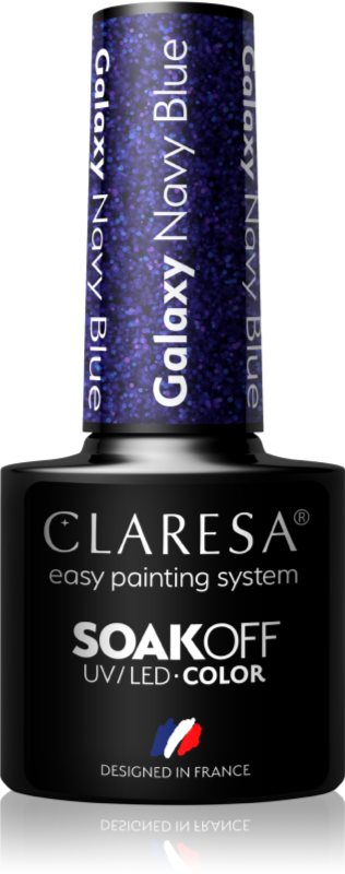 Claresa SoakOff UV/LED Color Galaxy lac de unghii sub forma de gel culoare Red 5 g