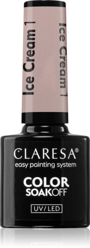 Claresa SoakOff UV/LED Color Ice Cream lac de unghii sub forma de gel