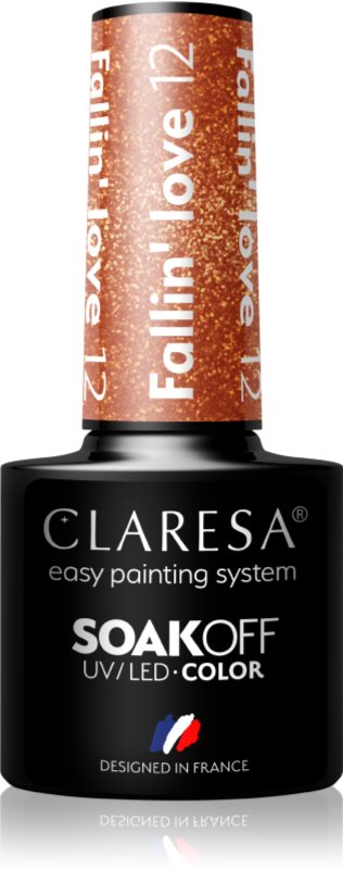 Claresa SoakOff UV/LED Color Fallin' Love lac de unghii sub forma de gel