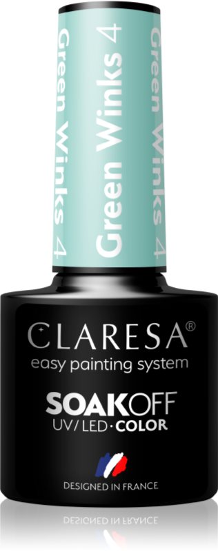 Claresa SoakOff UV/LED Color Green Winks lac de unghii sub forma de gel culoare 2 5 g