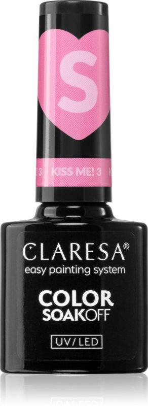 Claresa SoakOff UV/LED Color Kiss Me lac de unghii sub forma de gel