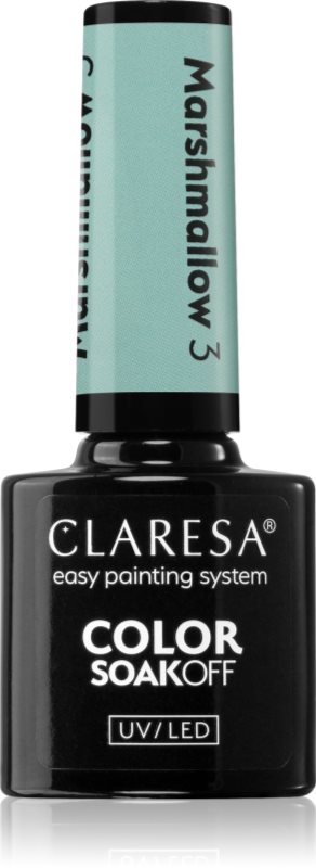 Claresa SoakOff UV/LED Color Marshmallow lac de unghii sub forma de gel culoare 3 5 g