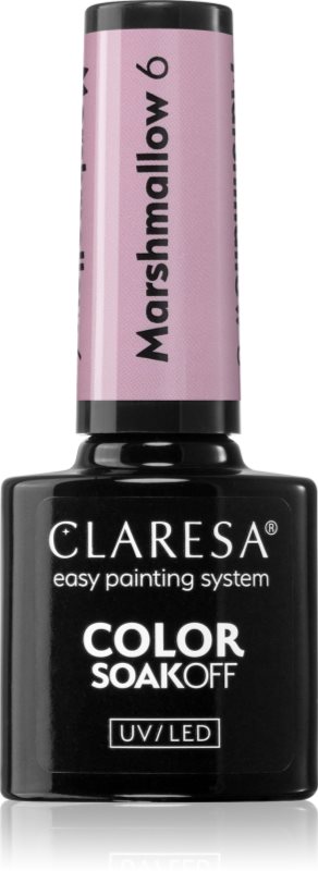 Claresa SoakOff UV/LED Color Marshmallow lac de unghii sub forma de gel