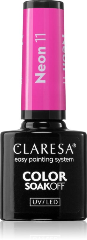 Claresa SoakOff UV/LED Color Neon lac de unghii sub forma de gel
