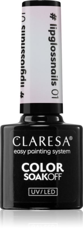 Claresa SoakOff UV/LED Color #lipglossnails lac de unghii sub forma de gel culoare 01 5 g