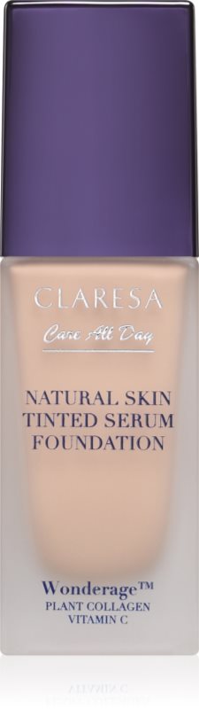 Claresa Care All Day Natural Skin Tinted Serum Foundation Fluid nuantator cu textura usoara pentru un look natural