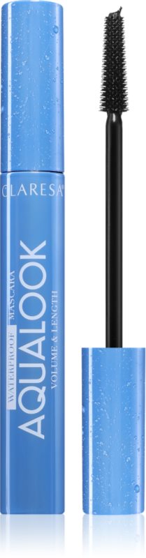 Claresa Aqualook Waterproof Mascara mascara rezistent la apă pentru alungirea genelor culoare Black 8 g