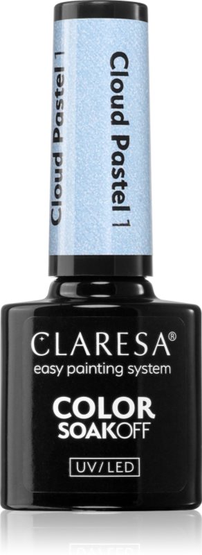 Claresa SoakOff UV/LED Color Cloud Pastel unghii cu gel folosind UV / lampă cu LED