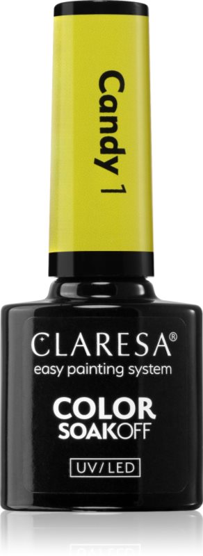 Claresa SoakOff UV/LED Color Candy lac de unghii sub forma de gel