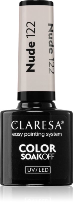 Claresa SoakOff UV/LED Color Nude lac de unghii sub forma de gel culoare 122 5 g