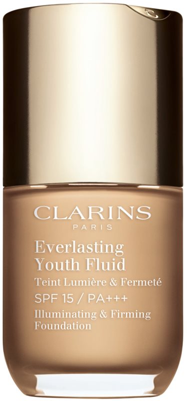 Clarins Everlasting Youth Fluid Foundation make-up pentru luminozitate SPF 15 culoare 106 Vanilla 30 ml