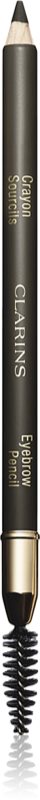 Clarins Eyebrow Crayon Sourcils creion pentru sprancene cu pensula culoare 01 - Dark Brown 1.1 g