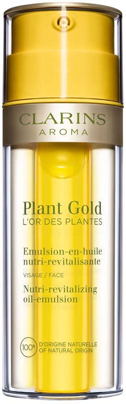 Clarins Plant Gold Nutri-Revitalizing Oil-Emulsion ulei hranitor pentru piele 2 in 1 35 ml