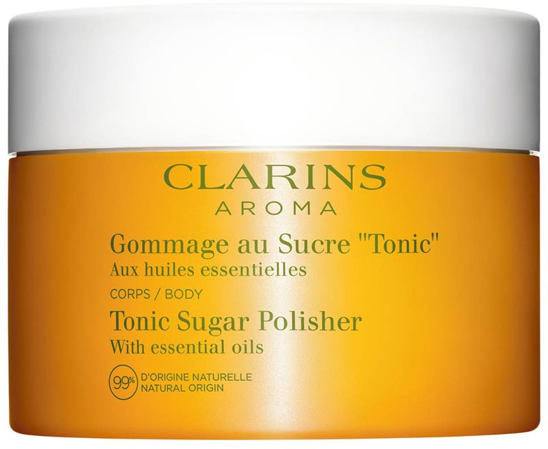 Clarins Tonic Sugar Polisher exfoliant iluminator cu efect revitalizant 250 g