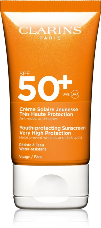 Clarins Sun Care Youth-Protecting Sunscreen crema de soare pentru fata SPF 50+ 50 ml