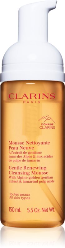 Clarins Cleansing Gentle Renewing Cleansing Mousse demachiant spumant delicat pentru toate tipurile de ten