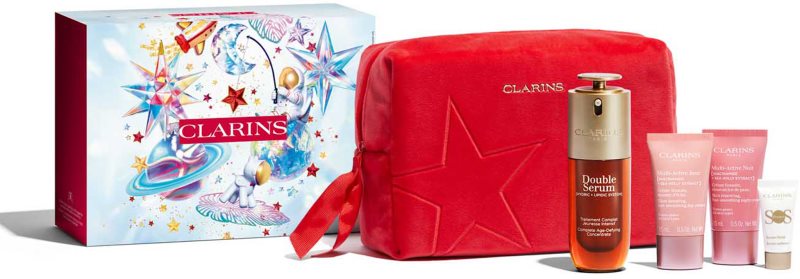 Clarins Double Serum & Multi-Active Collection set cadou pentru un aspect intinerit Luminosity