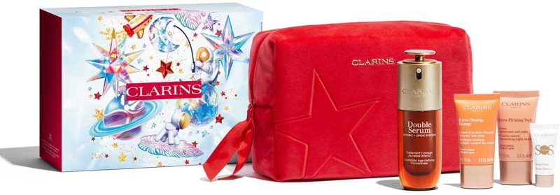 Clarins Double Serum & Extra Firming Collection set cadou pentru ten matur Luminosity