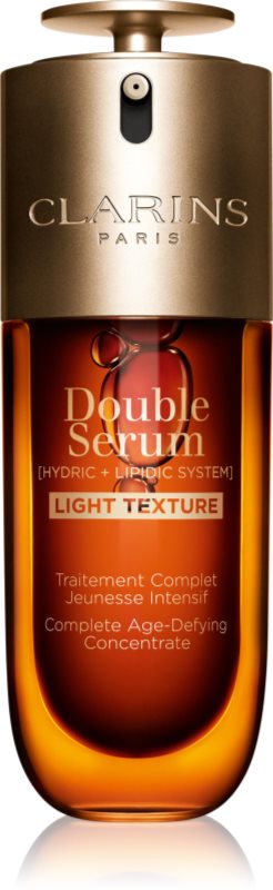 Clarins Double Serum Light Texture ser intensiv împotriva îmbătrânirii pielii