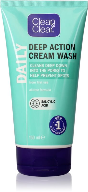 Clean & Clear Daily gel de curatare cremos faciale 150 ml