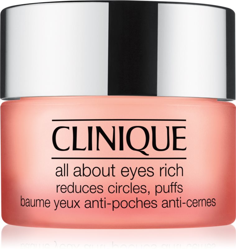 Clinique All About Eyes™ Rich crema de ochi hidratanta împotriva ridurilor și a cearcănelor întunecate