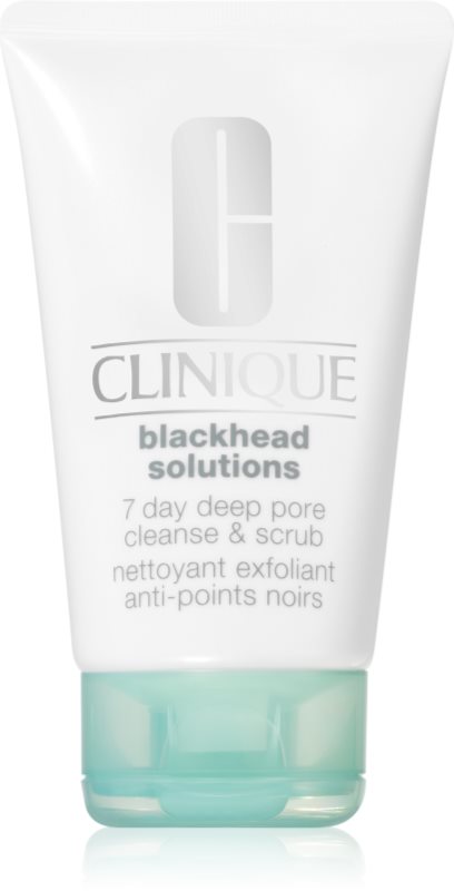 Clinique Blackhead Solutions 7 Day Deep Pore Cleanse & Scrub demachiant cu efect de peenling impotriva punctelor negre 125 ml